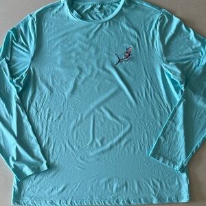 Men's Aqua Long Sleeve Tee